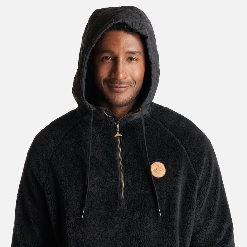 Poleron Hombre Cangur-oso Negro Haka Honu I23-8