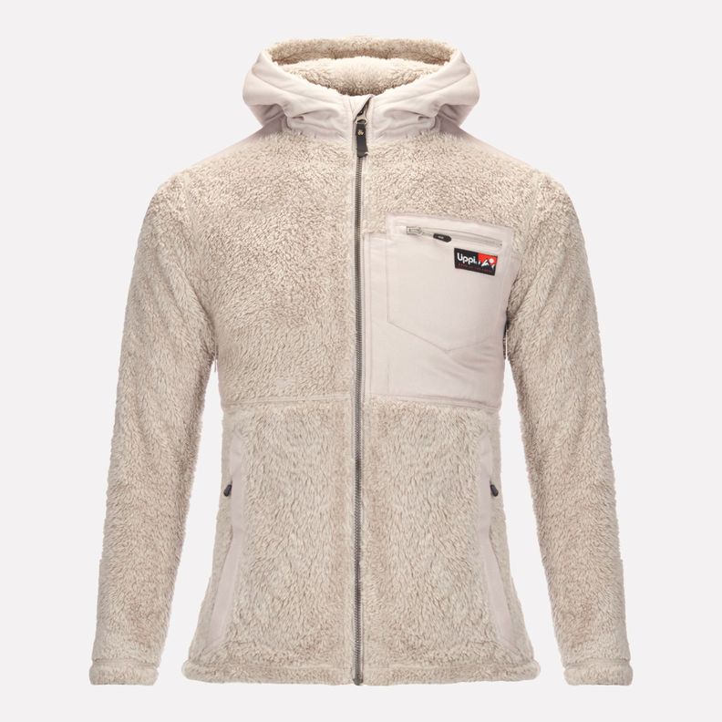 Chaqueta Teen Girl Bear Shaggy-Pro Hoody Jacket Beige Lippi-0