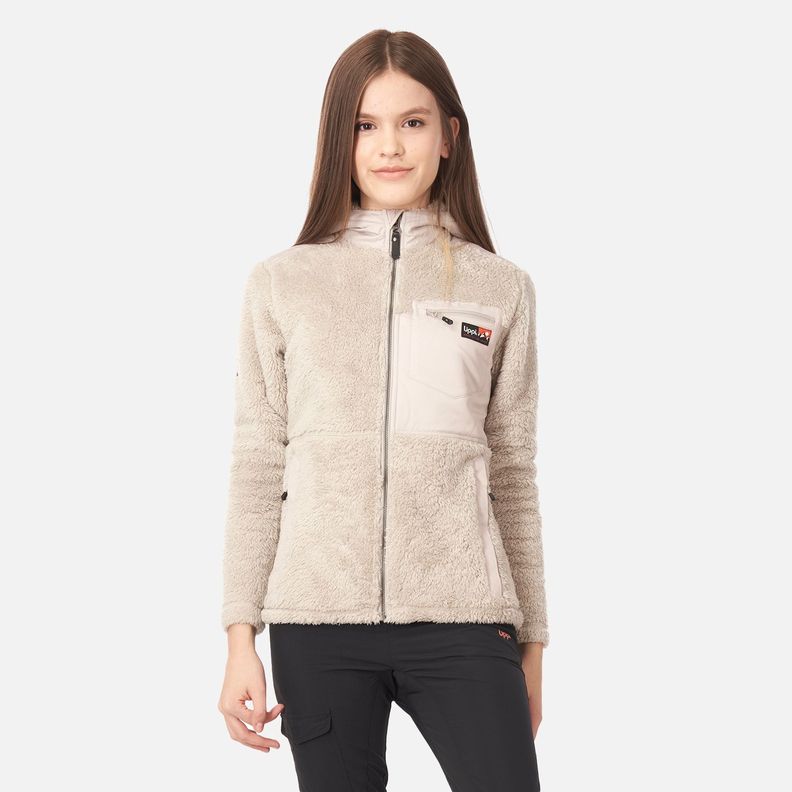 Chaqueta Teen Girl Bear Shaggy-Pro Hoody Jacket Beige Lippi-1