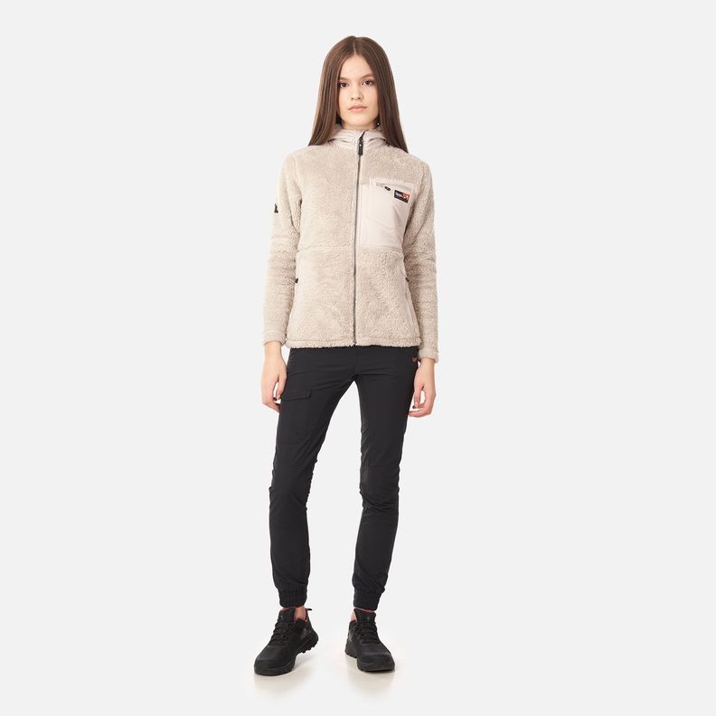 Chaqueta Teen Girl Bear Shaggy-Pro Hoody Jacket Beige Lippi-5