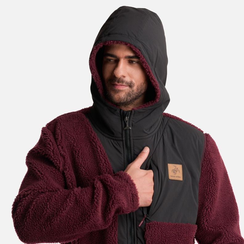 Poleron Hombre Porteador Burdeo Haka Honu-4