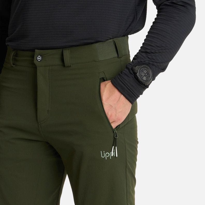Pantalón Hombre Shelter Softshell Verde Militar Lippi I25-3