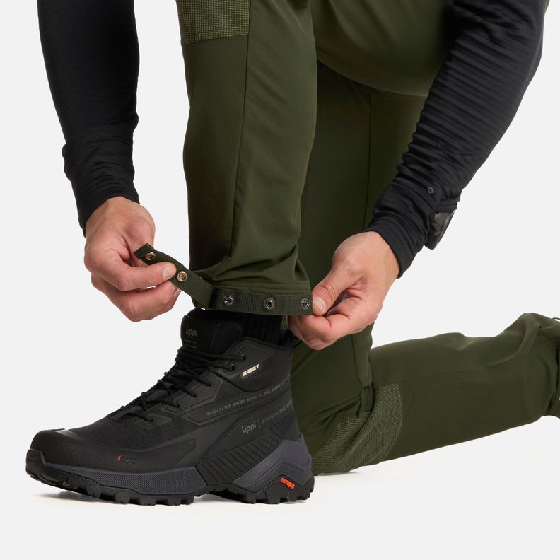 Pantalón Hombre Shelter Softshell Verde Militar Lippi I25-5