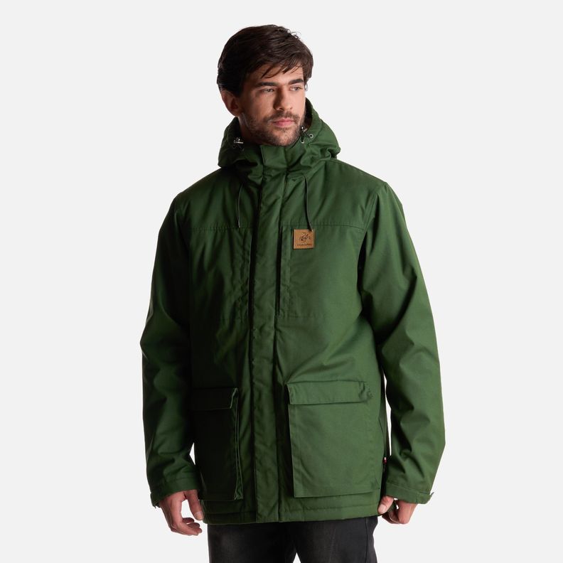 Chaqueta Hombre Valle Invernal Verde Militar Haka Honu-2