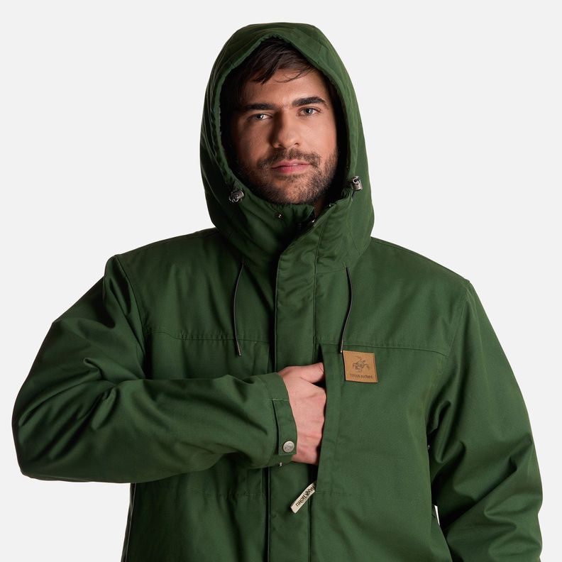 Chaqueta Hombre Valle Invernal Verde Militar Haka Honu-5