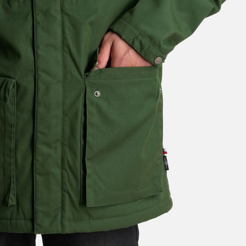 Chaqueta Hombre Valle Invernal Verde Militar Haka Honu-6