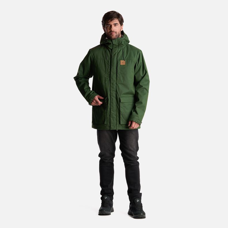 Chaqueta Hombre Valle Invernal Verde Militar Haka Honu-9
