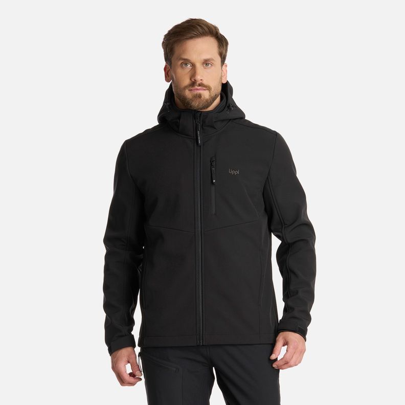 Chaqueta Hombre Macaya Softshell Hoody Negro Lippi I25-0