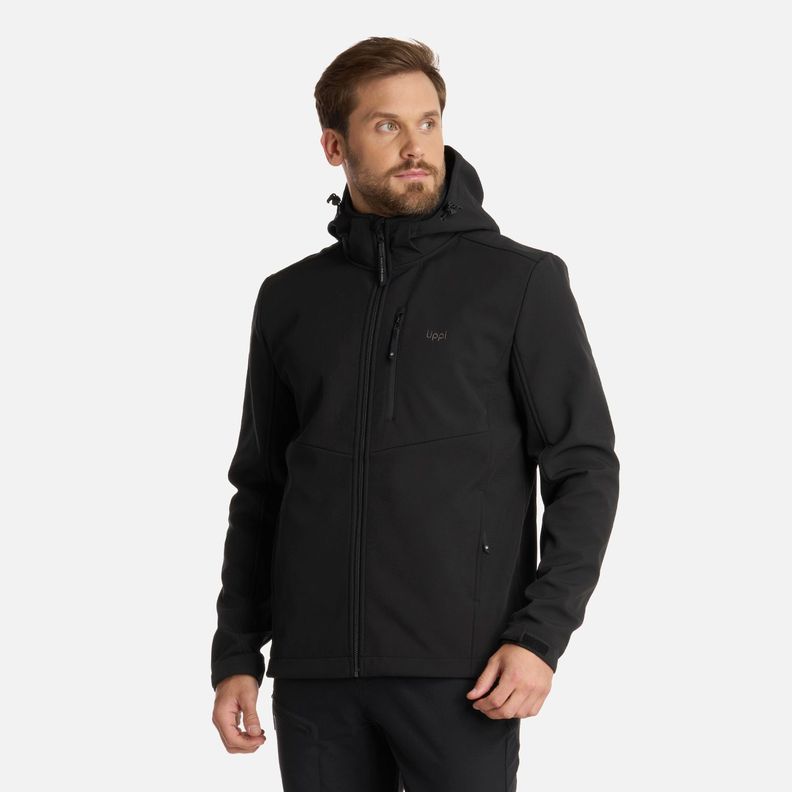 Chaqueta Hombre Macaya Softshell Hoody Negro Lippi I25-1