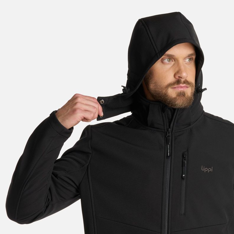 Chaqueta Hombre Macaya Softshell Hoody Negro Lippi I25-3
