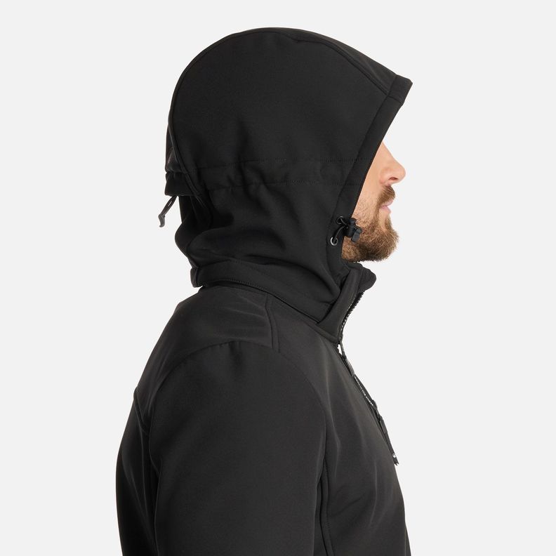 Chaqueta Hombre Macaya Softshell Hoody Negro Lippi I25-7