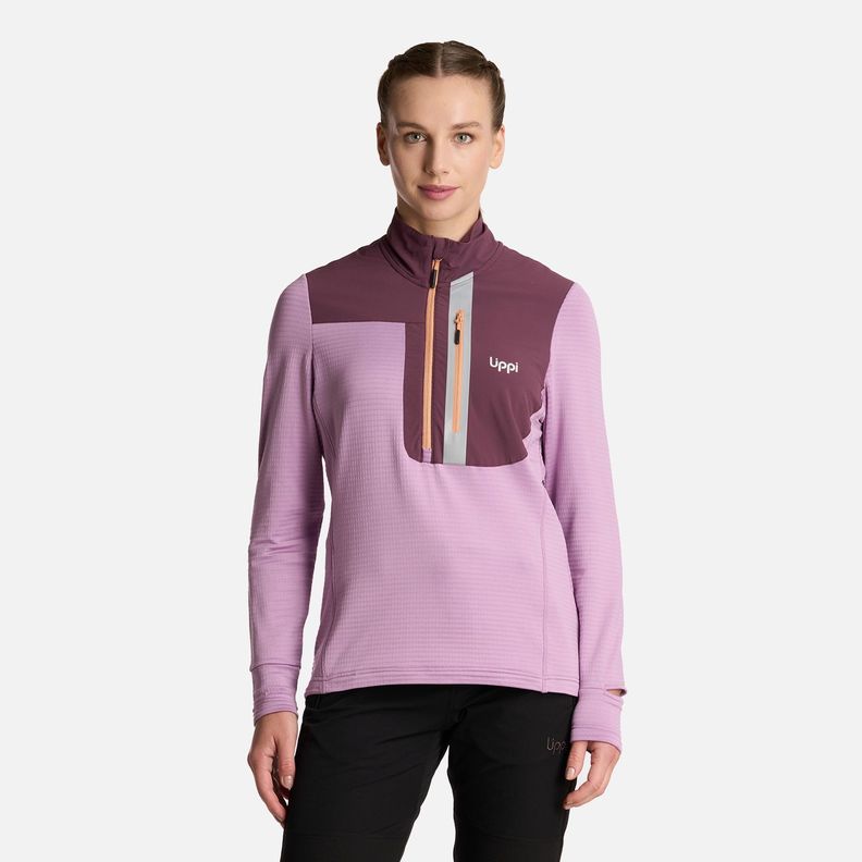 Polerón Mujer Karova Nano-f 14 Zip Rosa Fuerte Lippi I25-0