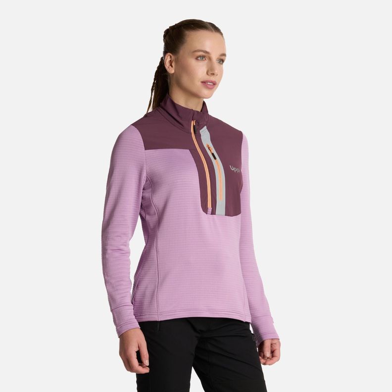 Polerón Mujer Karova Nano-f 14 Zip Rosa Fuerte Lippi I25-1