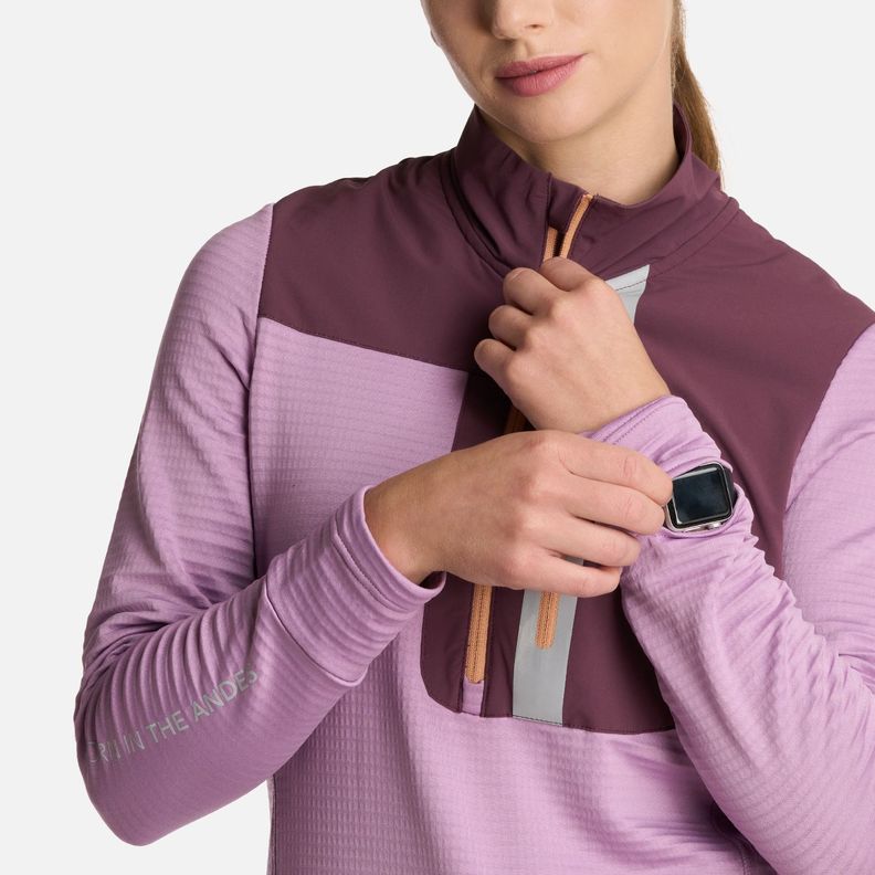 Polerón Mujer Karova Nano-f 14 Zip Rosa Fuerte Lippi I25-4