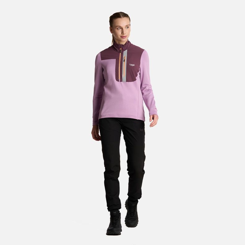 Polerón Mujer Karova Nano-f 14 Zip Rosa Fuerte Lippi I25-5