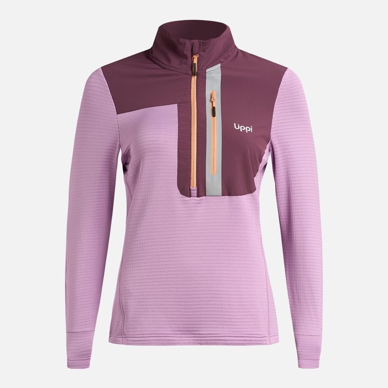 Polerón Mujer Karova Nano-f 14 Zip Rosa Fuerte Lippi I25-6