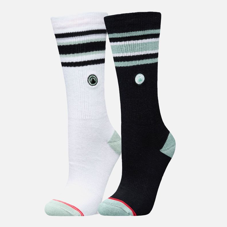 Calcetines Mujer Duo Travel Walk Classic Blanco Grafito Lippi V26 Surtido S-M