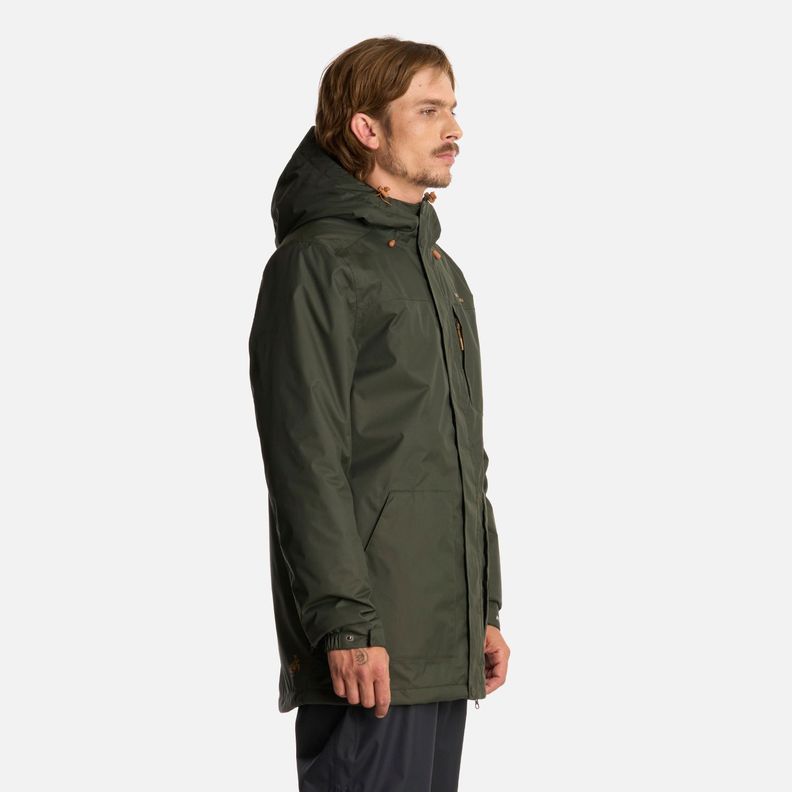 Chaqueta Hombre Terranova Verde Militar Haka Honu I25-1