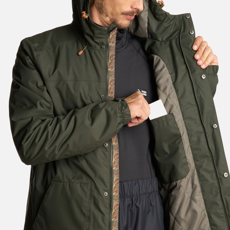 Chaqueta Hombre Terranova Verde Militar Haka Honu I25-7