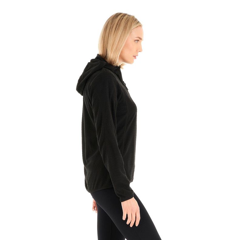 Poleron Mujer Jacaranda Nano-F 14 Zip Hoody Negro Lippi V23-3