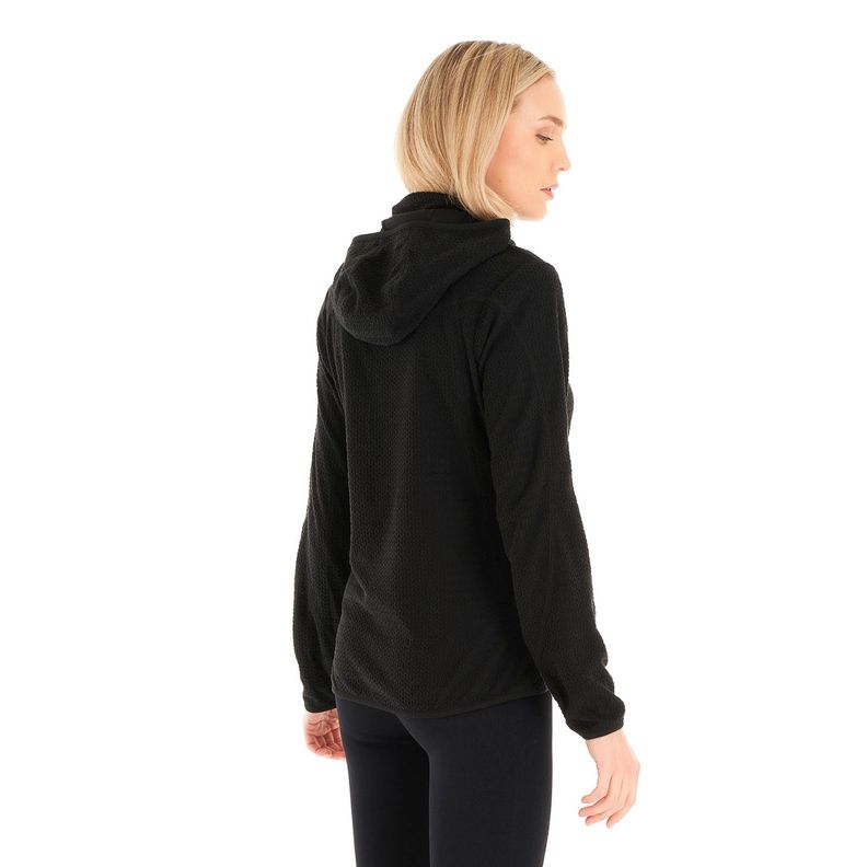 Poleron Mujer Jacaranda Nano-F 14 Zip Hoody Negro Lippi V23-4