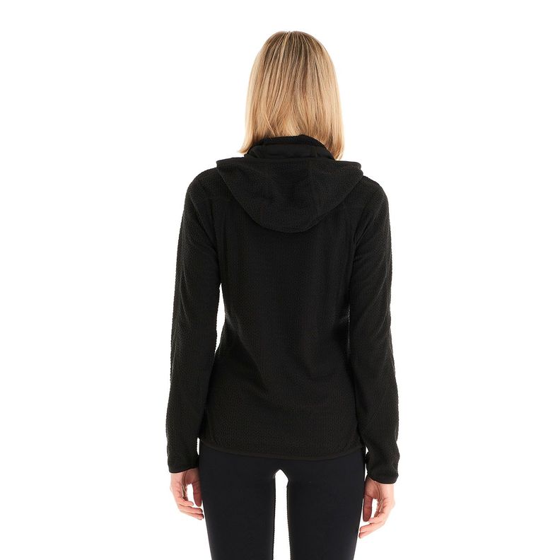 Poleron Mujer Jacaranda Nano-F 14 Zip Hoody Negro Lippi V23-5