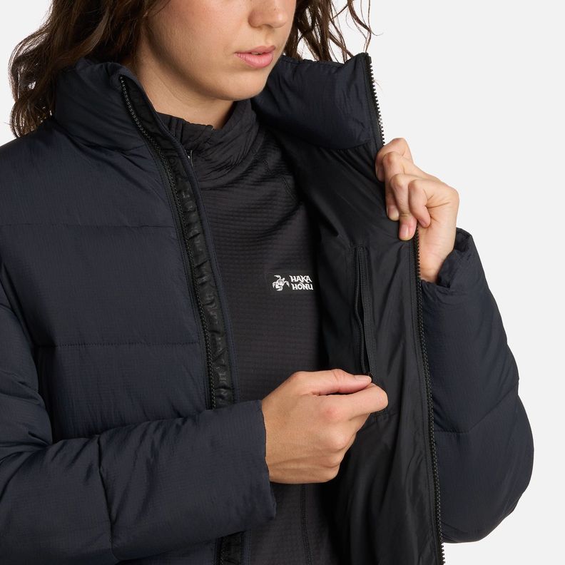Chaqueta Mujer Aislada Negro Haka Honu I25-6