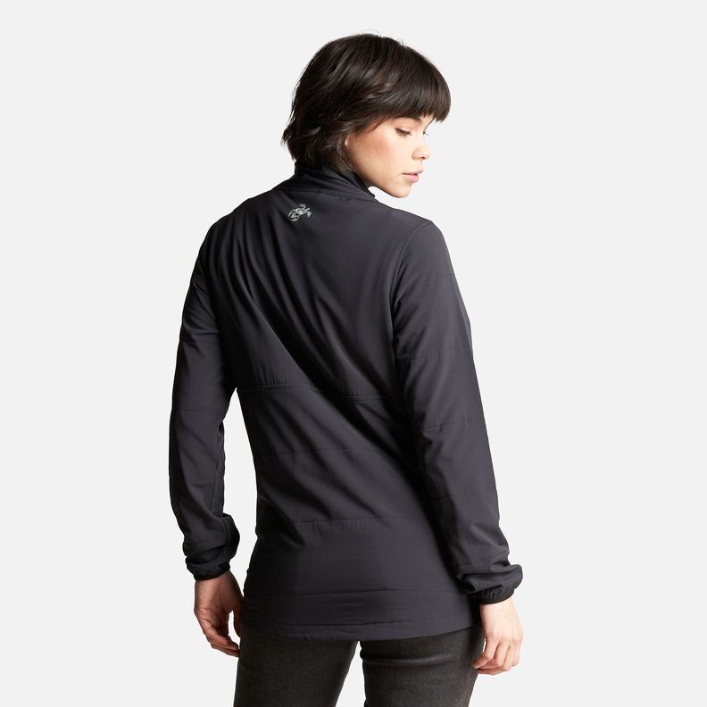 Poleron Mujer Del Sur 1/4 Zip Sin Capucha  Negro Haka Honu-3