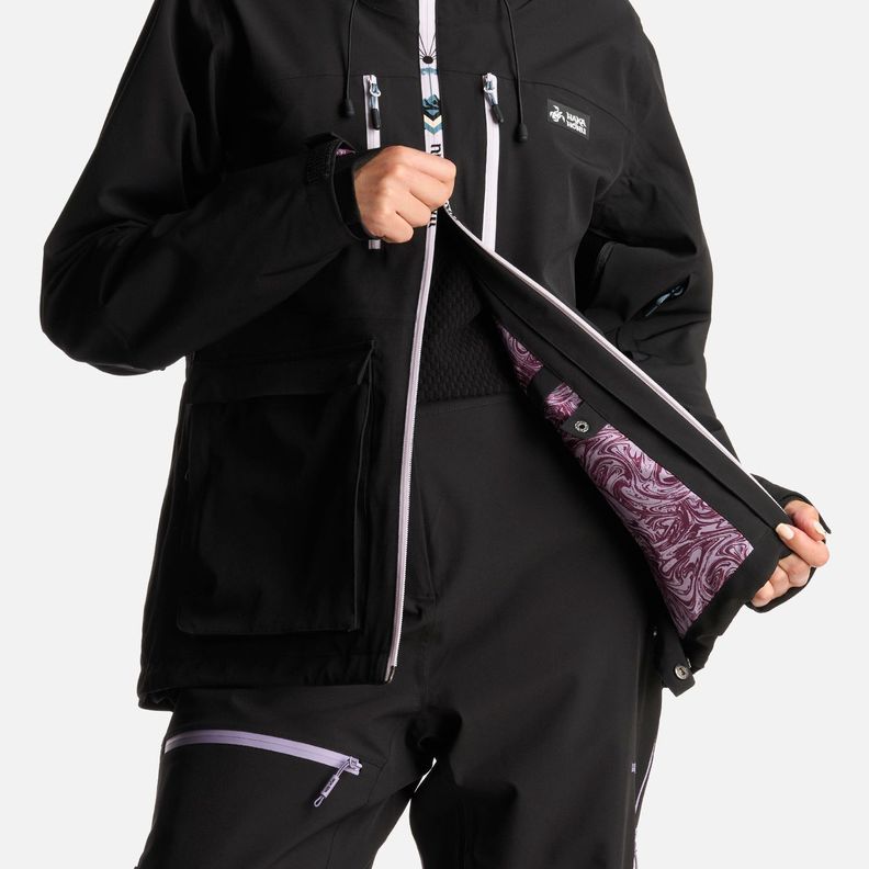 Chaqueta Mujer Viento Blanco Negro Haka Honu-9