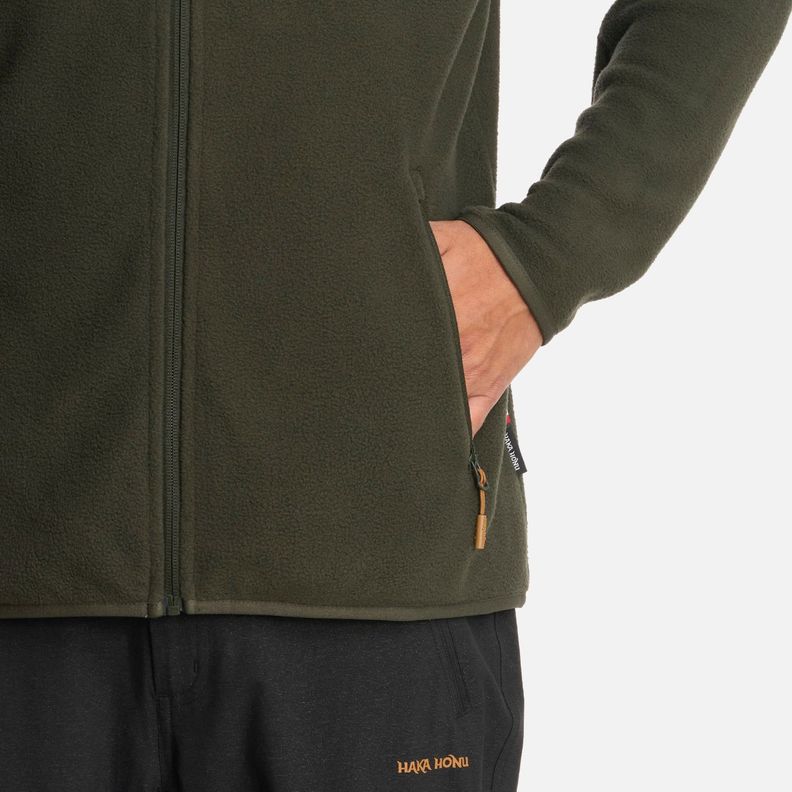 Polerón Hombre Tokerau Pro Verde Militar Haka Honu I25-4