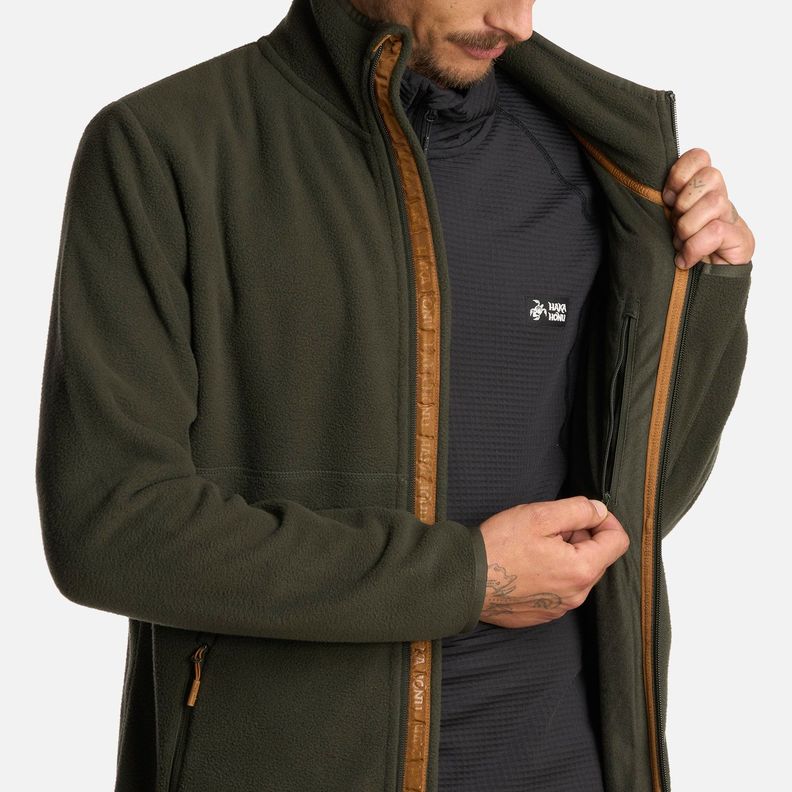Polerón Hombre Tokerau Pro Verde Militar Haka Honu I25-5