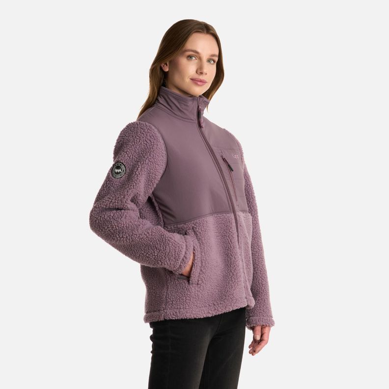 Polar Mujer Glaciar Sherpa-pro Jacket Malva Lippi I25-1