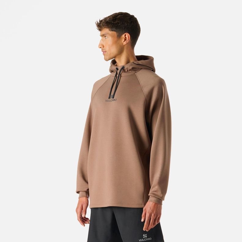 Polerón Hombre Tempo Sweatshirt Hoody Taupe Vulcano-1