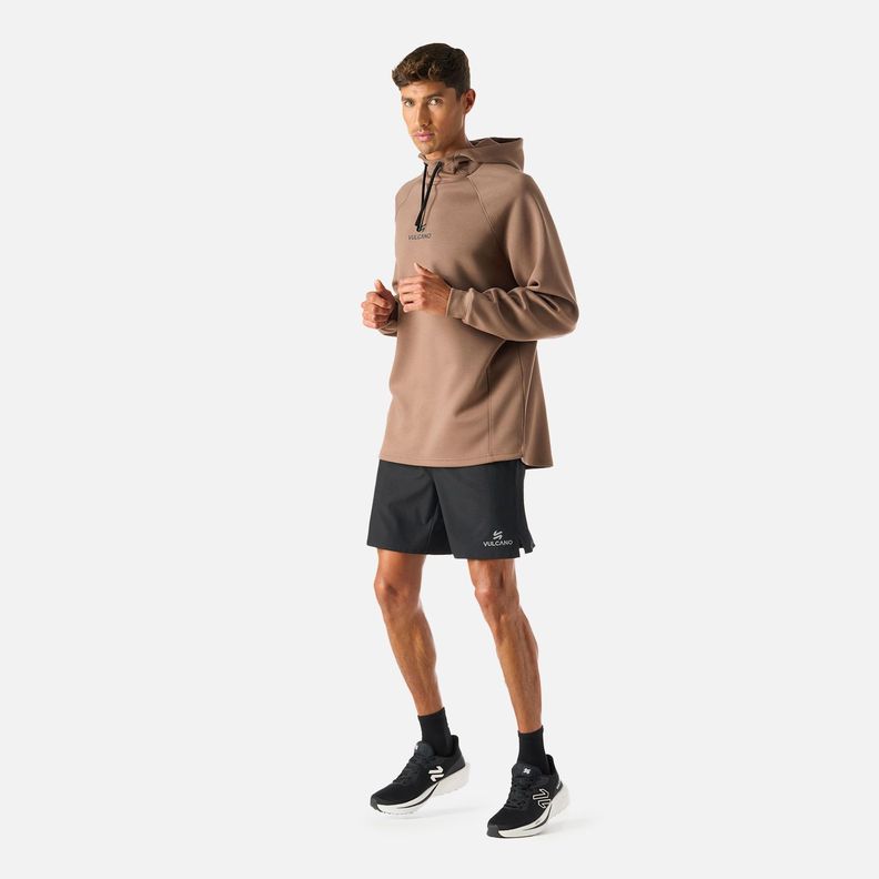 Polerón Hombre Tempo Sweatshirt Hoody Taupe Vulcano-5