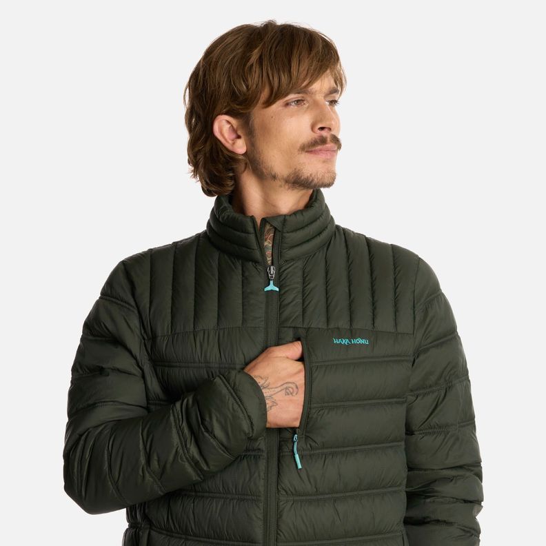 Chaqueta Hombre Ultraliviana Verde Militar Haka Honu I25-3
