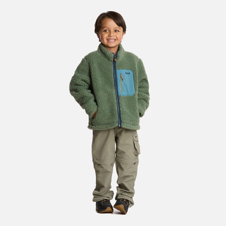 Polar Niño Glaciar Sherpa-pro Jacket Jade Oscuro Lippi I25-5