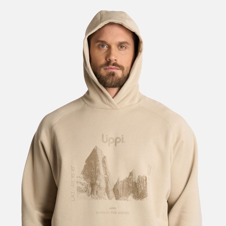 Polerón Hombre Insigne Sweatshirt Front Beige Lippi I25-3