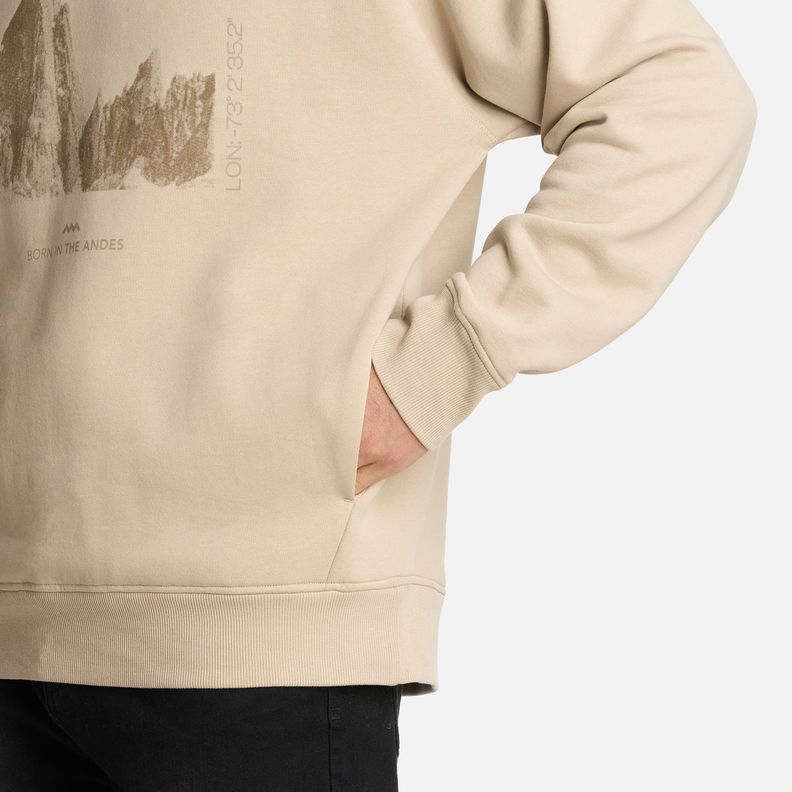 Polerón Hombre Insigne Sweatshirt Front Beige Lippi I25-4