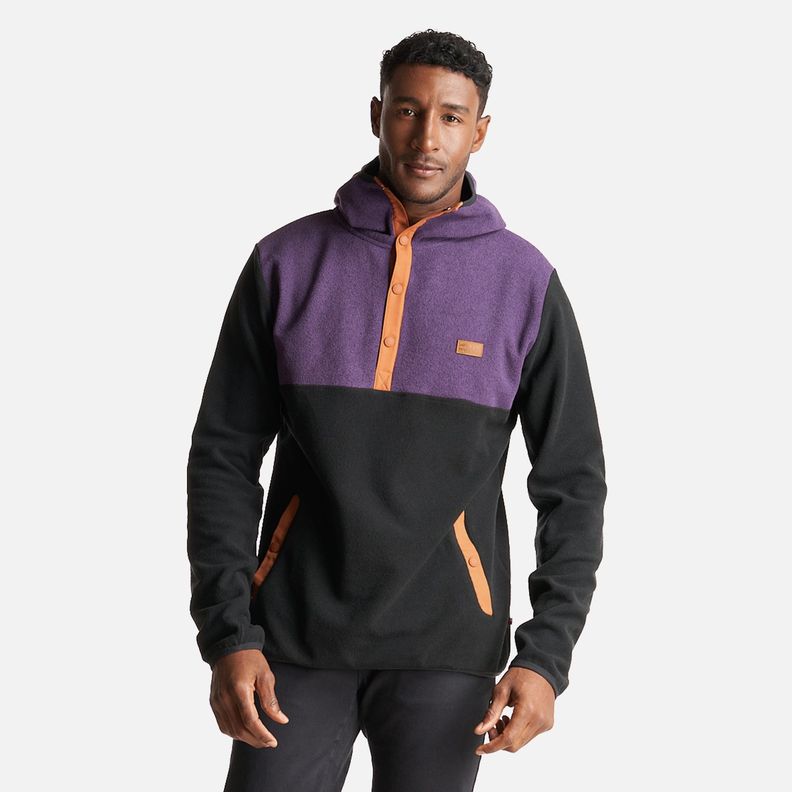 Poleron Hombre Tokerau Hoodie Morado/Negro Haka Honu-2
