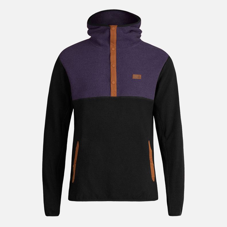 Poleron Hombre Tokerau Hoodie Morado/Negro Haka Honu-0