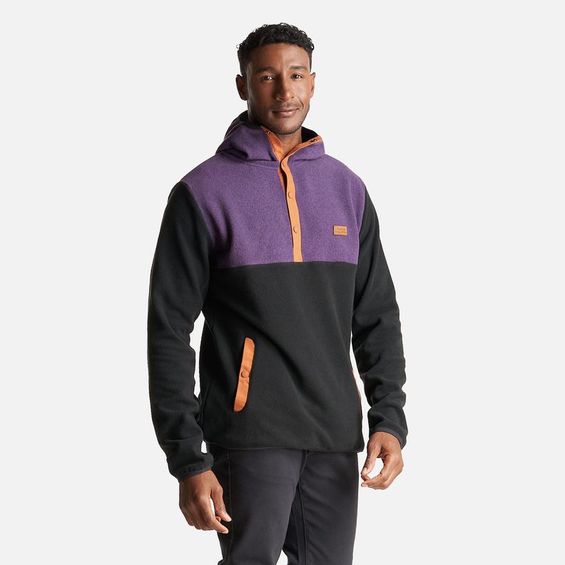Poleron Hombre Tokerau Hoodie Morado/Negro Haka Honu-4