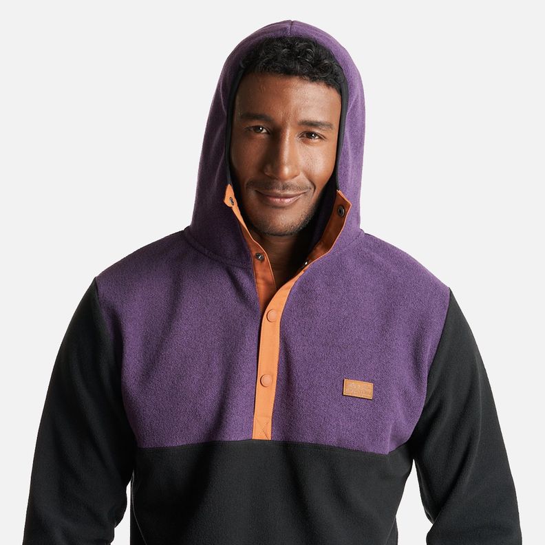 Poleron Hombre Tokerau Hoodie Morado/Negro Haka Honu-9
