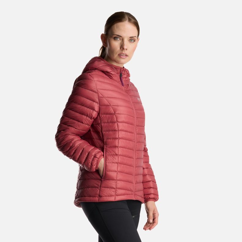 Chaqueta Mujer Peak Down Hoody Jacket Rosa Oscuro Lippi-1