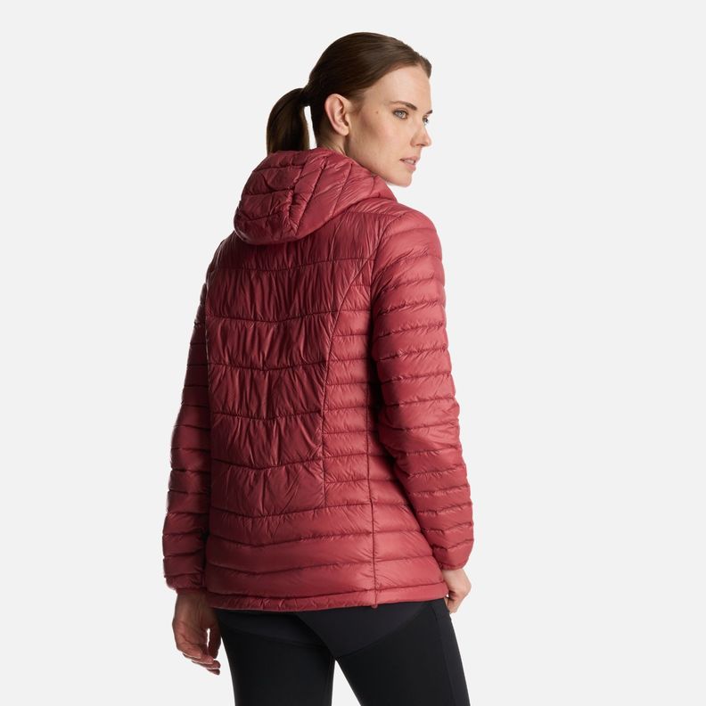 Chaqueta Mujer Peak Down Hoody Jacket Rosa Oscuro Lippi-3