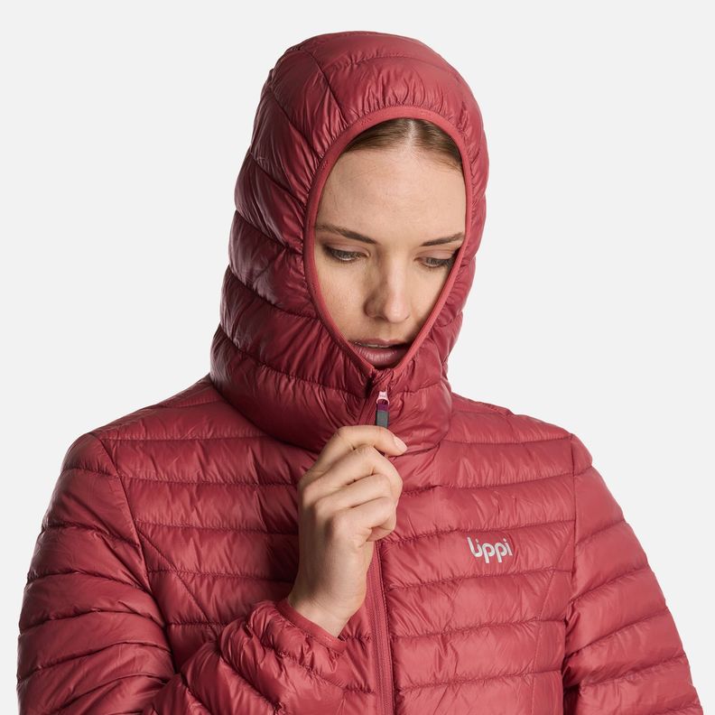 Chaqueta Mujer Peak Down Hoody Jacket Rosa Oscuro Lippi-4