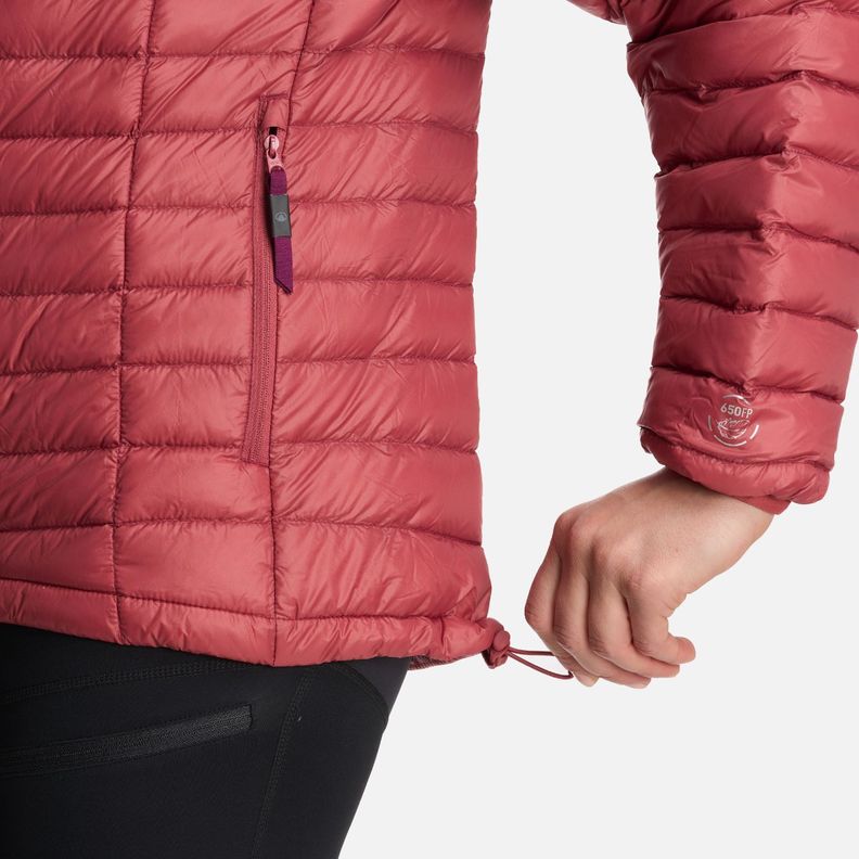 Chaqueta Mujer Peak Down Hoody Jacket Rosa Oscuro Lippi-6