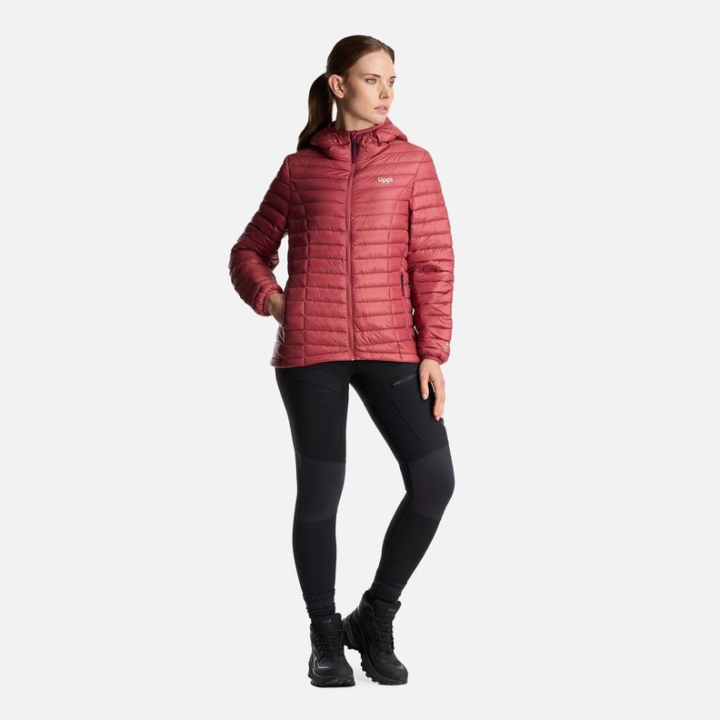 Chaqueta Mujer Peak Down Hoody Jacket Rosa Oscuro Lippi-8