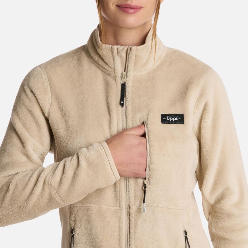 Polar Mujer Numan Shaggy-Pro Jacket Crudo Lippi I25-3