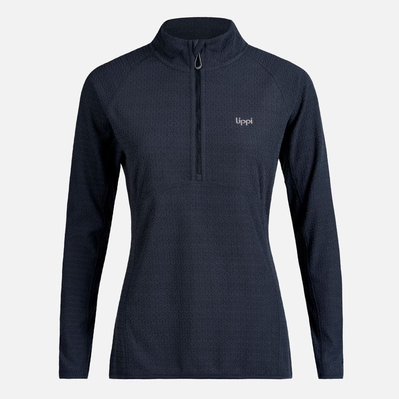 Poleron Mujer Jacaranda Nano-F 14 Zip Azul Marino Lippi I23-0