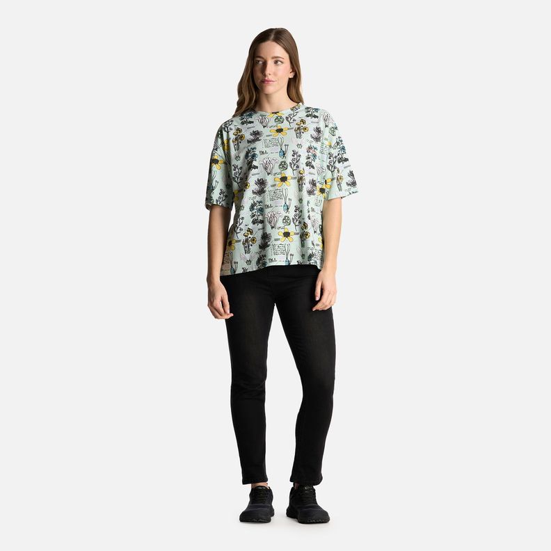 Polera Mujer Botanica Print Jade Haka Honu-4